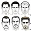Placeholder: About drawing these features of a man's face Eyes: almond-shaped, medium-sized with defined eyelids and a direct and steady look. nose: a nose with prominent features, straight and with a slightly pointed tip, which can be described as a Roman nose. Mouth: Medium width with defined lips, neither too full nor too thin. Eyebrows: Naturally dense and curved, to match the shape of the face. Big Mustache: dense and arched following the shape of the upper lip.Chin and jaw: A prominent chin and defined