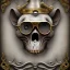 Placeholder: steampunk monkey headskull worrior