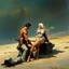 Placeholder: Frazetta man and a beautifull woman