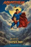 Placeholder: Create a movie poster for the 1939 movie "The Adventures of the Super-man," Starring Hank Cavall, 4k, 8k, 16k, 32k, 100k UHD, Ultra-high resolution, photorealistic, 1080p, 4k, 8k, 16k, 32k, 100k UHD, Ultra-high resolution, photorealistic, 1080p, (matte skin:1.5), (extremely detailed face:1.5), (realistic human hair:1.5), (intelligent eyes:1.5), masterpiece, octane render, (long shot environmental portrait:1.8) photography, (ultra sharp focus:1.6), (ultra deep depth of field:1.5),