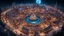 Placeholder: Wide-angle photorealistic fantasy city of unearthly delights in the multiverse