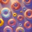 Placeholder: pixar style, volumetric summer garden environment and background, realistic painting of donuts, looking excited, volumetric lighting, dramatic lighting, detailed digital painting, extreme dense and fine fur, anime, ornate, colour-washed colors, elegant, small minutiae, tiny features, particulars, centered, smooth, sharp focus, renderman gofur render, 8k, uhd, detailed eyes, realistic shaded volumetric lighting, sunlight caustics, backlight, centered camera view