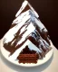 Placeholder: Matterhorn model made of chocolate cake and biscuits