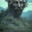 Placeholder: Ancient elemental power God El of earth flowing trees spiritual blissful inspiring mountains Great mud , dirt rock halo around head