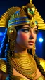 Placeholder: Cleopatra, ((masterpiece)), (ethereal beauty:1.3), iconic asp headpiece, (historically accurate attire:1.4), kohl-lined eyes, (intricate gold jewelry:1.3), UHD, 64K, hyperrealistic, vivid colors, atmospheric godrays, (glow effects:1.2), 3D octane render, trending on Artstation, 8K resolution, cinema 4D, Blender, throne room background with hieroglyphics, HDR depth, 4K ultra detail, commanding regal aura