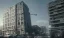 Placeholder: Building exploding in urban landscape, youtube thumbnail