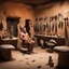 Placeholder: Paleolithic barber shop