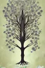 Placeholder: Vector tree set illustration a beautiful digital painting of a marble tree entertwined in tumutluous