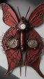 Placeholder: metal steampunk red moth wings