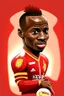 Placeholder: Sadio Mane Footballer cartoon 2d