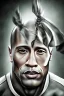 Placeholder: portrait of dwayne the rock johnson by picasso