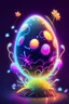 Placeholder: cartoon egg pfp character detailed spider fantastic glow glitter neon flowers