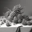 Placeholder: A realistic still life graphite drawing of pine cones like Pieter Claesz, Jan Jansz. from the Velde and Anthonie Leemans