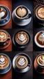 Placeholder: Pictures of coffee in different styles