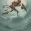 Placeholder: skeleton surfer by james jean