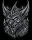 Placeholder: Gothic Gargoyle tattoo design, traditional tattoo style, t-shirt design, vector art, fantasy art, watercolor effect, digital painting, clean dark background, 8K