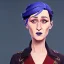 Placeholder: Portrait of a 30 year old witch like Meril Streep and Mary Poppins