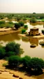 Placeholder: Sudan buildings, river farming