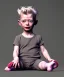 Placeholder: Tilda swinton toddler, full body, shoe, car, soft, dramatic lighting, hyper realistic