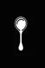 Placeholder: black and white coffee spoon logo minimalist