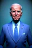 Placeholder: Waist up Portrait, joe Biden as muppet doll, Blue suit retro style, photo studio, blue background, unreal engine 5, concept art, art station, god lights, ray tracing, RTX, lumen lighting, ultra detail, volumetric lighting, 3d.