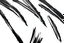 Placeholder: 3 parallel diagonal ragged slash marks in black on white, vector