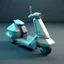 Placeholder: lowpoly spaceship scooter