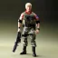 Placeholder: G.i. Joe toy camouflage doll Donald Trump with boots full body in package high resolution 2020