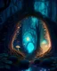 Placeholder: A mystical forest with glowing mushrooms and hidden doorways.