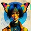 Placeholder: Hand drawn technical,full body portrait illustration , with detailed blueprints and engineering schematics of a walking hybrid Madagascan sunset moth insect girl, in the comic book art style of BILL SIENKIEWICZ and JEAN GIRAUD MOEBIUS, with highly detailed facial features, drawings, and technical notation, 8k, vibrant natural colors