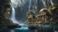 Placeholder: hamagedon. multiple waterfalls, a masterpiece, fantasy concept art, dynamic lighting, hyperdetailed, intricately detailed, deep color, Unreal Engine, volumetric lighting, Epic cinematic brilliant stunning intricate meticulously detailed dramatic atmospheric maximalist digital matte painting