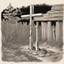 Placeholder: one dirt grave, wood cross, comic book, illustration,