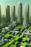 Placeholder: A green city with beautiful old buildings