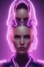 Placeholder: cyberpunk, head, women, portrai, tron