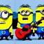 Placeholder: minions playing guitar