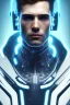 Placeholder: cyberpunk, head, men, portrai, tron