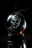 Placeholder: portrait of smoking joker inside crystal ball against pitch black background, shot on Hasselblad h6d-400c, zeiss prime lens, bokeh like f/0.8, tilt-shift lens 8k, high detail, smooth render, down-light, unreal engine, prize winning