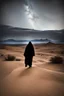 Placeholder: Photography Mistery of Ghost,Walking alonely on desert dark night