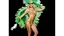 Placeholder: French gendarme dressed as a Brazilian revue dancer