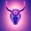 Placeholder: A beautiful portrait of a cyborg rhino pink neon color scheme, high key lighting, volumetric light high details psychedelic background