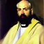 Placeholder: Priest, portrait, painted bye John Singer Sargent, painterly, highly detailed, close up