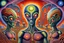 Placeholder: "Aliens" in a weird land - style by Alex Grey- colorful, listicvery sharp, sharp focus, extremely detailed, high definition, intricate, hiperrealistic