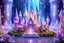 Placeholder: a differents beautiful crystal big fairy castles in the fantasy ambience cosmic, lights and beautiful crystal ametist, diamonds, glitter smalls and littles stars, white and glitter flowers, and stars in the fantasy cosmos,4k, ultra details, real image