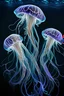 Placeholder: 3 ethereal jellyfish with intricate tentacles