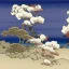 Placeholder: Roses and orchids with a clouds on a beach by Katsushika Hokusai