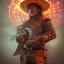 Placeholder: Insanely detailed photograph of an “male mariachi warrior holding glowing D20” with intricate detailed Sombrero, intricate charo, hyperdetailed painting by Ismail Inceoglu Huang Guangjian and Dan Witz CGSociety ZBrush Central fantasy art album cover art,8K, hdr, mysterious, flickeringlights ,Stoic