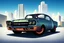 Placeholder: city environment, classic style concept, vintage hotrod oldtimer vehicle, retro design study, classic steel wheels, toned colors