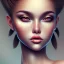 Placeholder:  girl portrait young best quality, mulatto skin big sparkling eyes,big lips ,round face, dark makeup, gangsta, 4k, realistic details