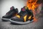 Placeholder: Jordan 3 black sneaker. In flames.