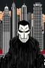 Placeholder: punisher sku;; city in the style of Hiroshi Nagai